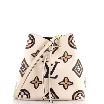 Louis Vuitton NeoNoe Handbag Wild at Heart Monogram Giant MM