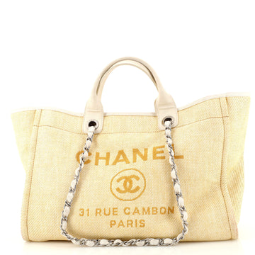 Chanel Deauville Tote Raffia Medium