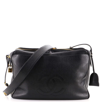 Chanel Timeless Double Zip Shoulder Bag Caviar Medium