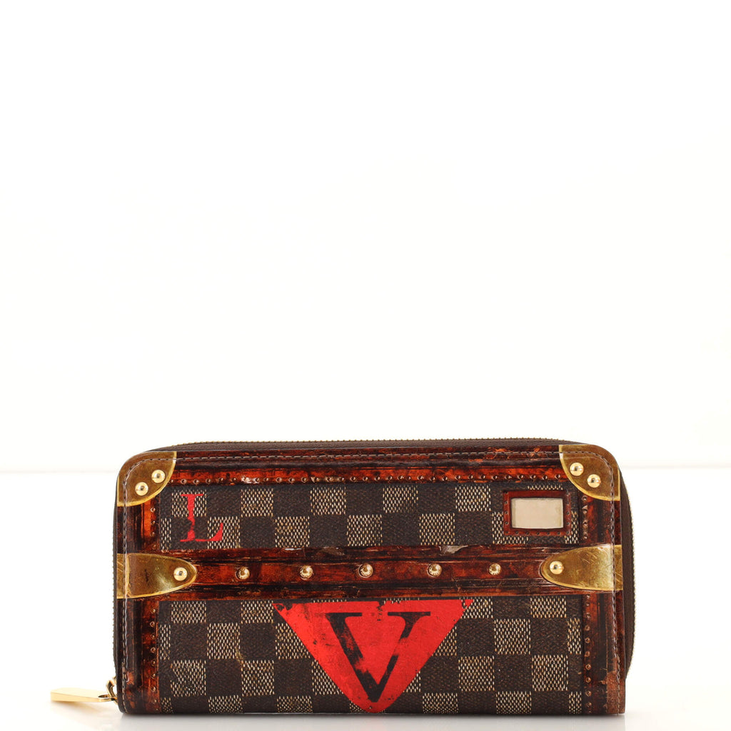 Louis Vuitton Zippy Wallet Limited Edition Damier Time Trunk Brown