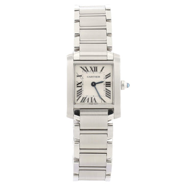 Cartier Tank Francaise Quartz Watch Stainless Steel 20