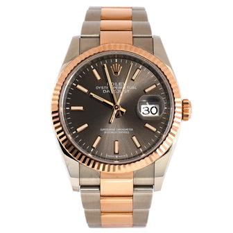 Oyster Perpetual Datejust Automatic Watch Stainless Steel and Rose Gold 36