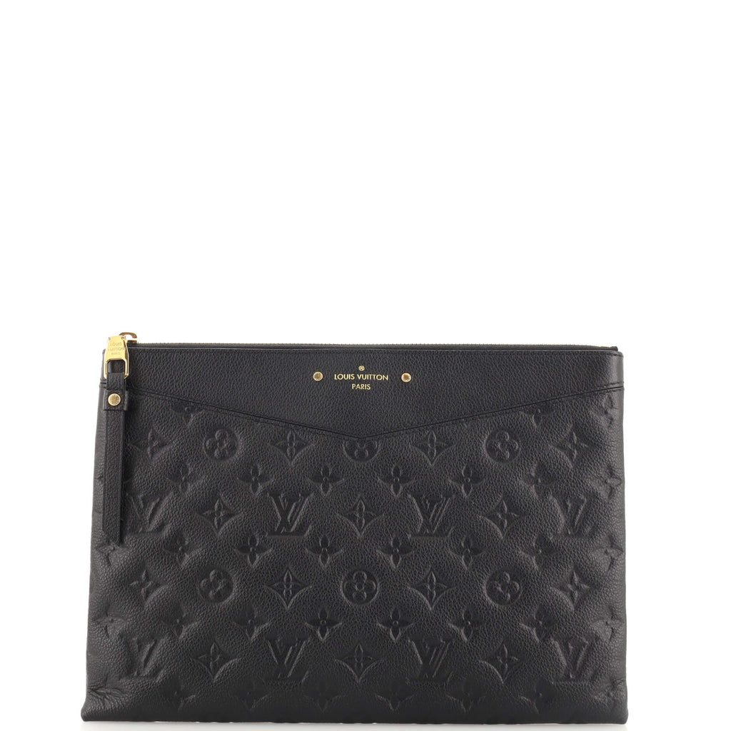 Louis Vuitton - LV - Daily Pouch in Monogram Black Empreinte Leather - W/  Box