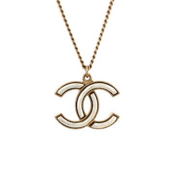 Chanel CC Pendant Necklace Metal with Enamel