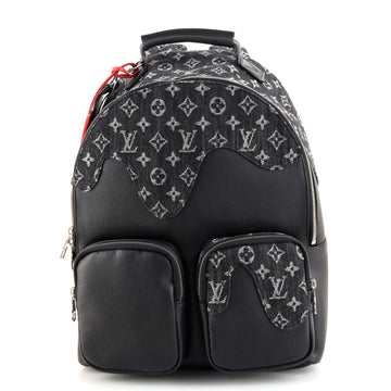 Louis Vuitton Nigo Multipocket Backpack Monogram Denim and Taurillon Leather