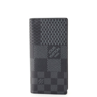 Louis Vuitton Brazza Wallet Limited Edition Damier Graphite 3D