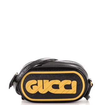 Gucci Game Patch Crossbody Bag Patent