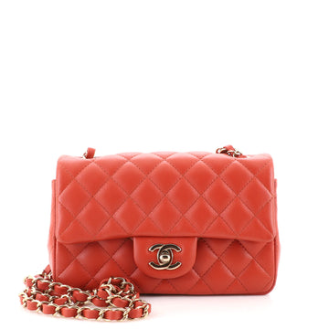 Chanel Classic Single Flap Bag Quilted Lambskin Mini