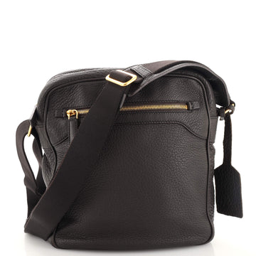 Prada Front Pocket Messenger Bag Cervo Leather Small