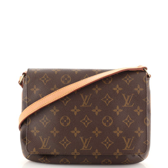 Louis Vuitton Musette Tango Handbag Monogram Canvas