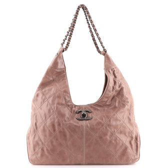 Chanel Coco Supple Hobo Quilted Calfskin Large