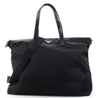 Prada Zip Top Convertible  Tote Re-Nylon Large
