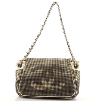 Chanel Hollywood Accordion Flap Bag Perforated Leather Small
