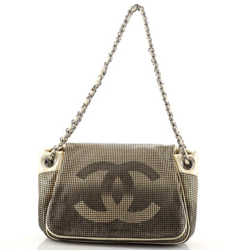 Chanel Hollywood Accordion Flap Bag Perforated Leather Small