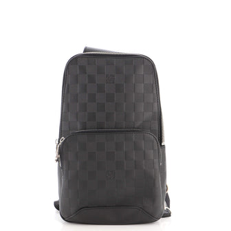 Louis Vuitton Avenue Sling Bag Damier Infini Leather Black 13082562
