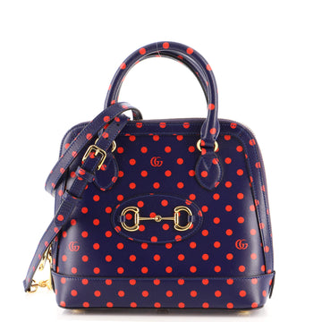 Gucci Horsebit 1955 Top Handle Bag Printed Leather Small