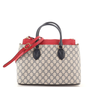 Gucci Linea A Convertible Tote GG Coated Canvas Small