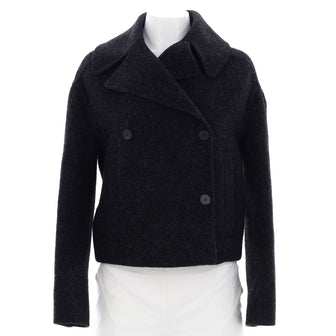 Christian Dior Women's Double Breasted Peacoat Wool
