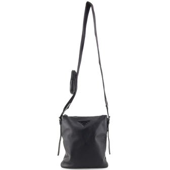 Prada Re-Edition Zip Messenger Bag Leather Small