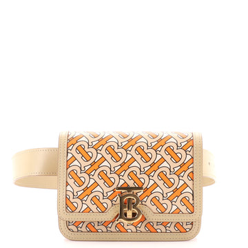 Burberry TB Belt Bag Monogram Print Leather