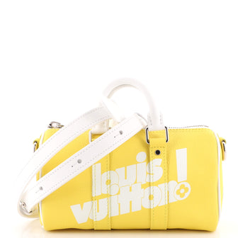 Louis Vuitton Keepall Bandouliere Bag Everyday Signature Printed Leather XS