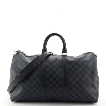 Louis Vuitton Keepall Bandouliere Bag Damier Cobalt 45