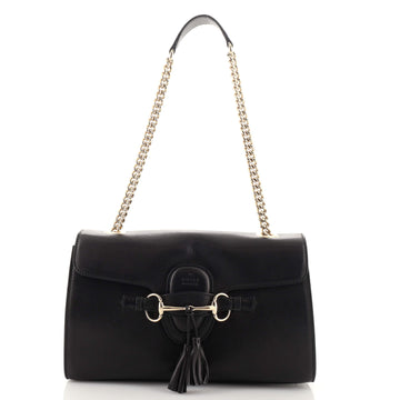 Gucci Emily Chain Flap Bag Leather Medium