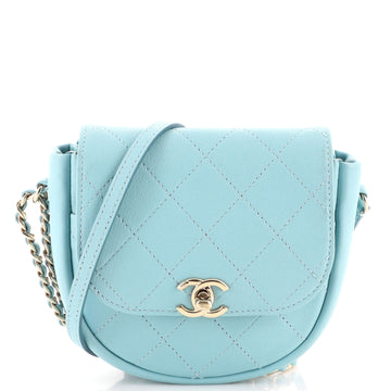 Chanel Casual Trip Messenger Bag Quilted Lambskin Mini