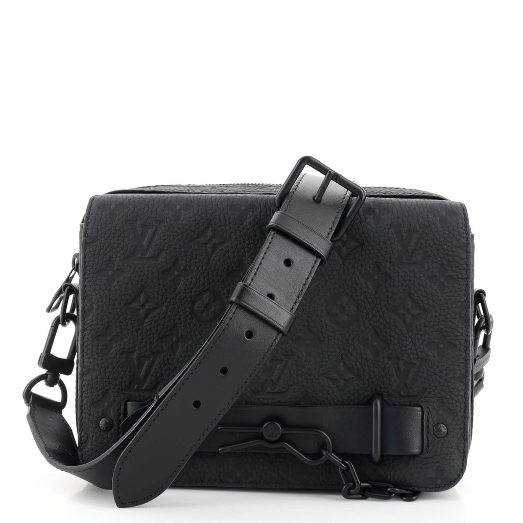 Louis Vuitton, Bags, Louis Vuitton Steamer Messenger Bag Monogram  Taurillon Leather Black