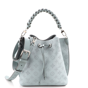 Louis Vuitton Muria Bucket Bag Mahina Leather Blue 187058343