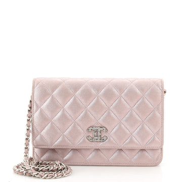 Chanel Paris-Salzburg Wallet on Chain Quilted Iridescent Calfskin