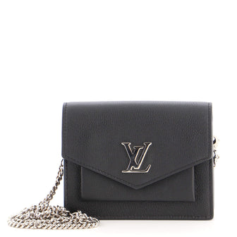 Louis Vuitton Mini MyLockMe Chain Pochette, Black, One Size