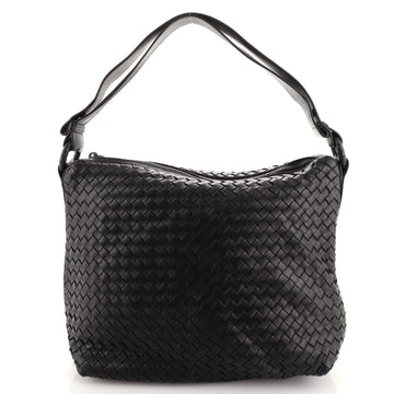 Bottega Veneta Saddle Zip Messenger Bag Intrecciato Nappa Large