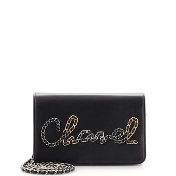 Chanel Chain Signe Wallet on Chain Calfskin