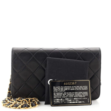 Chanel Vintage Full Flap Bag Quilted Lambskin Mini