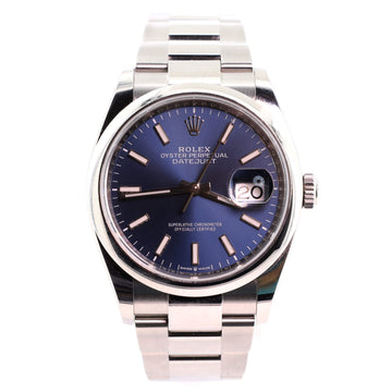 Rolex Oyster Perpetual Datejust Automatic Watch Stainless Steel 36