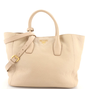 Prada Twin Shopping Tote Vitello Daino Medium