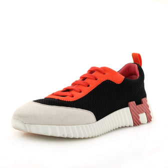 Hermes Women's Bouncing Sneakers Fabric and Suede
