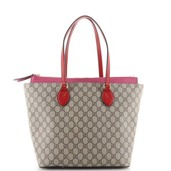 Gucci Linea A Zip Tote GG Coated Canvas Medium