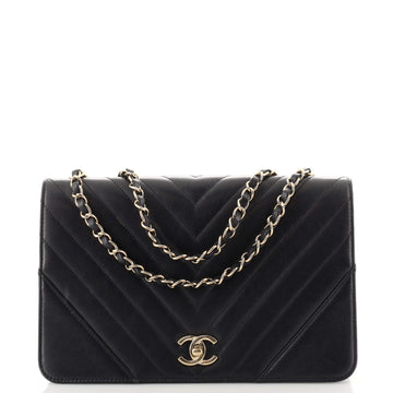 Chanel Statement Flap Bag Chevron Calfskin Medium