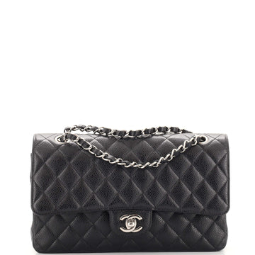 Chanel Classic Double Flap Bag Quilted Caviar Medium