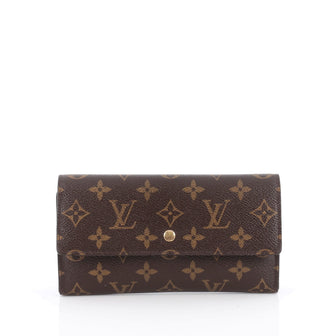 Louis Vuitton Porte Tresor International Wallet Monogram Canvas Brown
