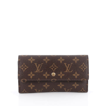Louis Vuitton Porte Tresor International Wallet Monogram Canvas Brown