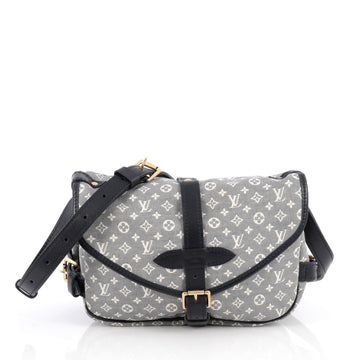 Louis Vuitton Saumur Handbag Monogram Idylle PM Blue 1871302