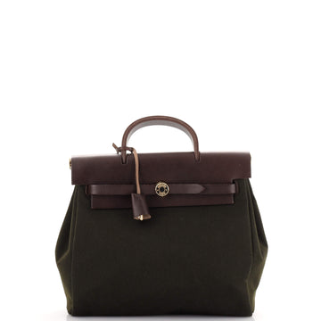 Hermes Herbag A Dos Backpack Toile
