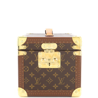 Louis Vuitton Monogram Boite Train Case Vanity Trunk - Brown