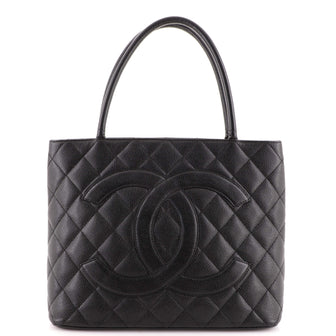 Chanel Medallion Tote Quilted Caviar