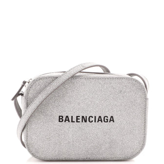 Balenciaga Everyday Camera Bag Glitter Leather XS