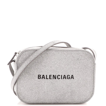 Balenciaga Everyday Camera Bag Glitter Leather XS