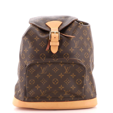Louis Vuitton Vintage Montsouris Backpack Monogram Canvas GM